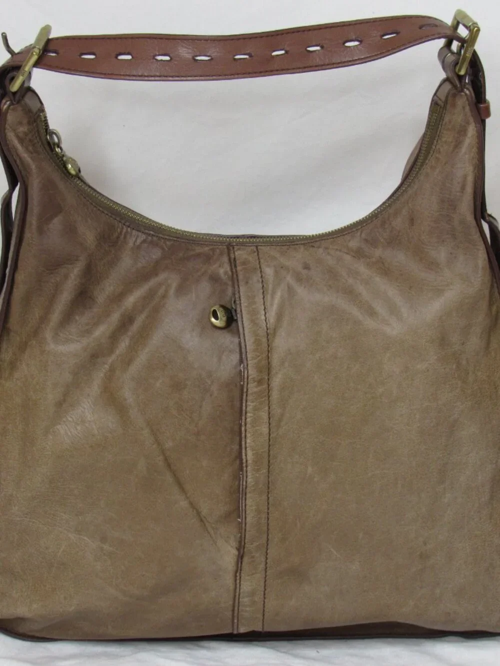 Hobo International Tan Brown Leather MARLEY Slouchy Bag
